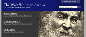 walt whitman archive site