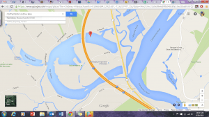 A map of the current Northampton Oxbow, courtesy of Google Maps